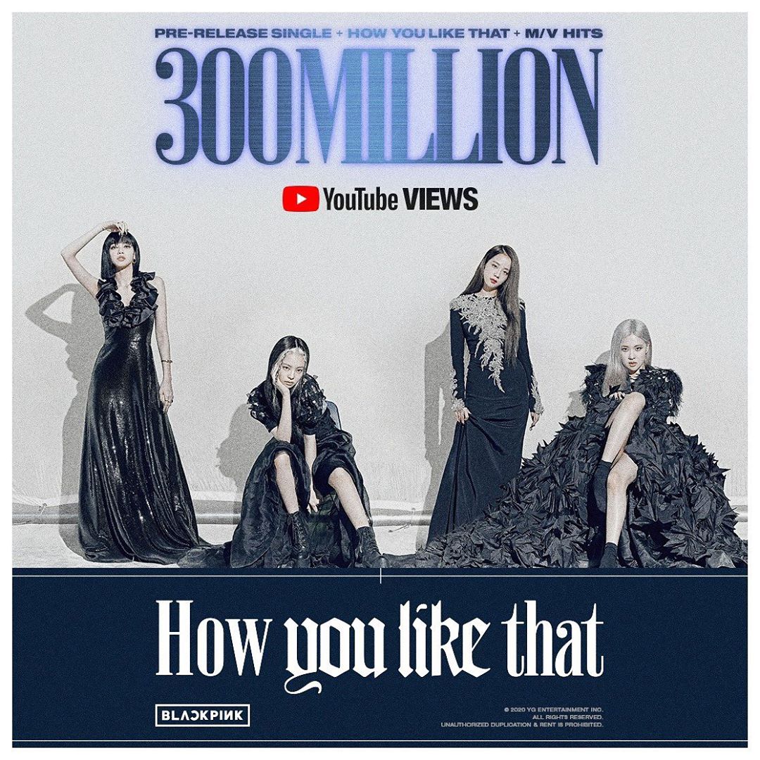 #BLACKPINK #블랙핑크 #HowYouLikeThat #MV #300MILLION #YOUTUBE #YG…