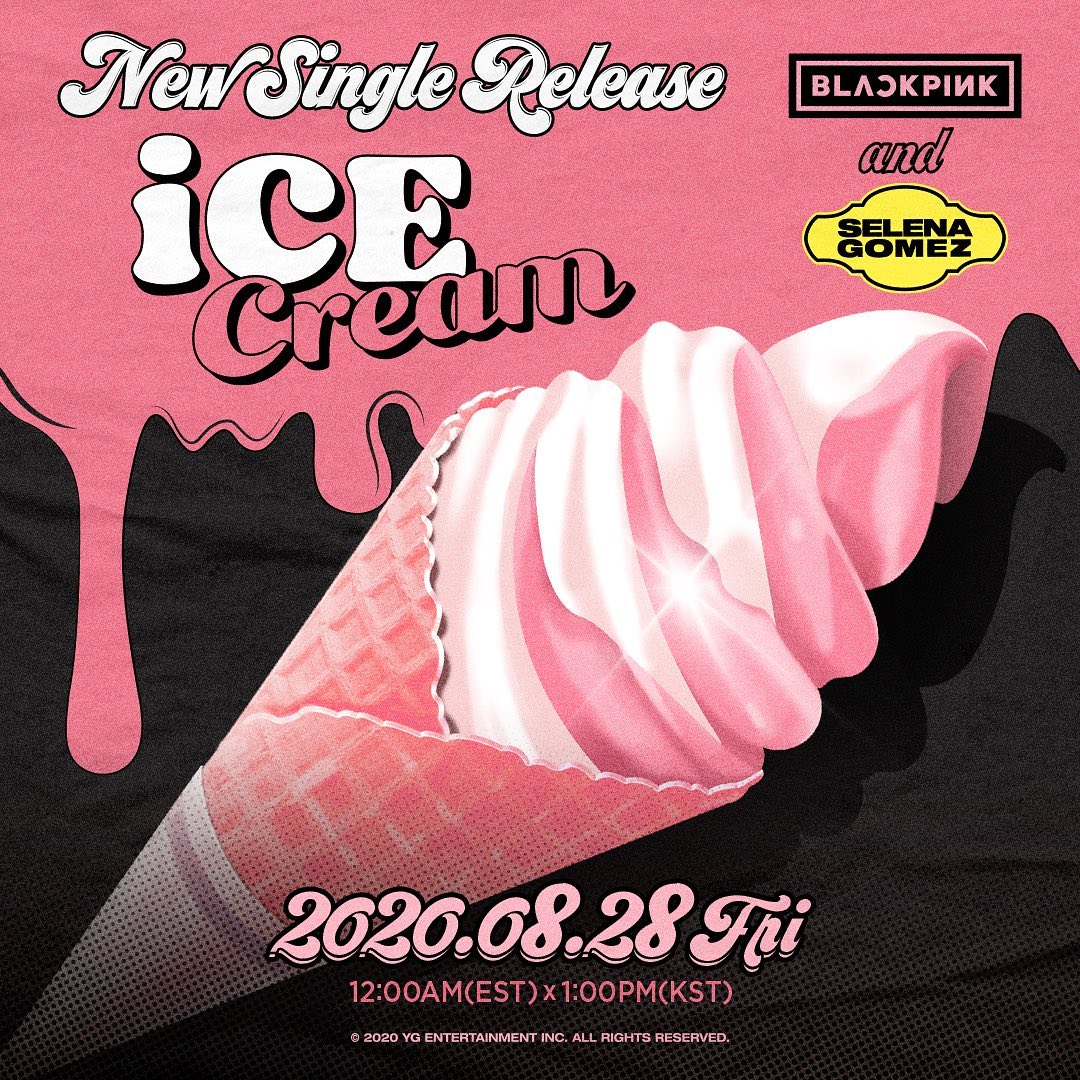 @selenagomez ⠀
⠀  ⠀
#BLACKPINK #블랙핑크 #SelenaGomez #셀레나고메즈 #IceCream #NewSingle #…
