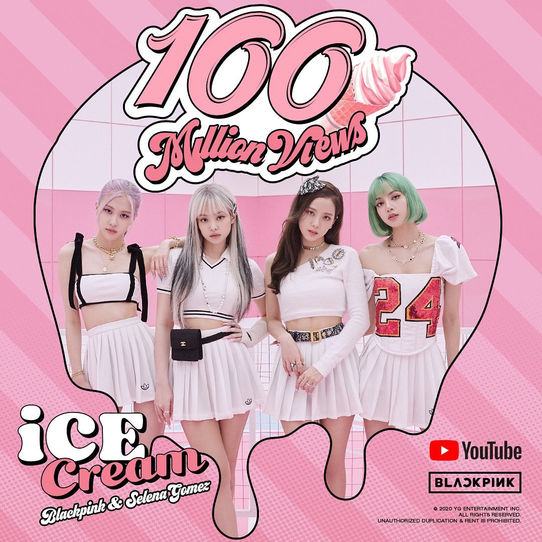 #BLACKPINK #블랙핑크 #SelenaGomez #셀레나고메즈 #IceCream #MV #100MILLION #YOUTUBE #YG…