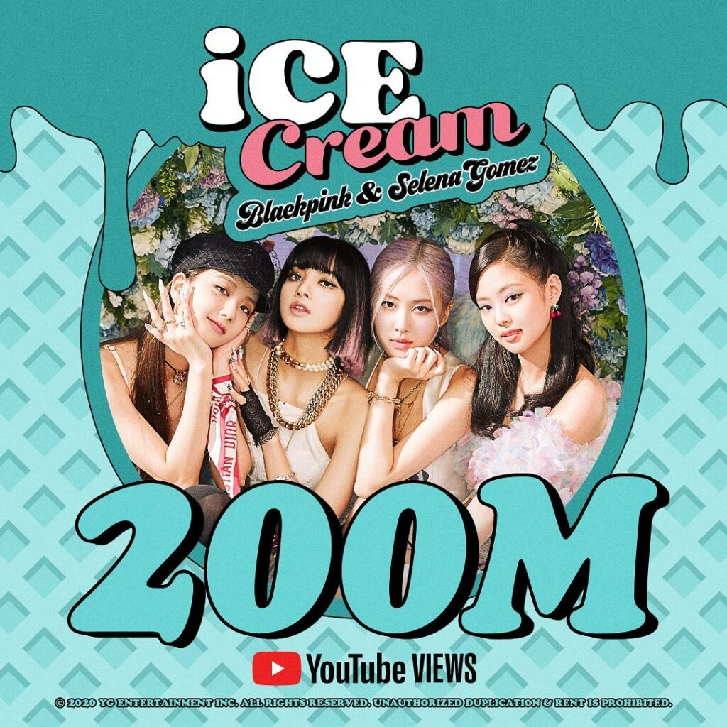 #BLACKPINK #블랙핑크 #SelenaGomez #셀레나고메즈 #IceCream #MV #200MILLION #YOUTUBE #YG…