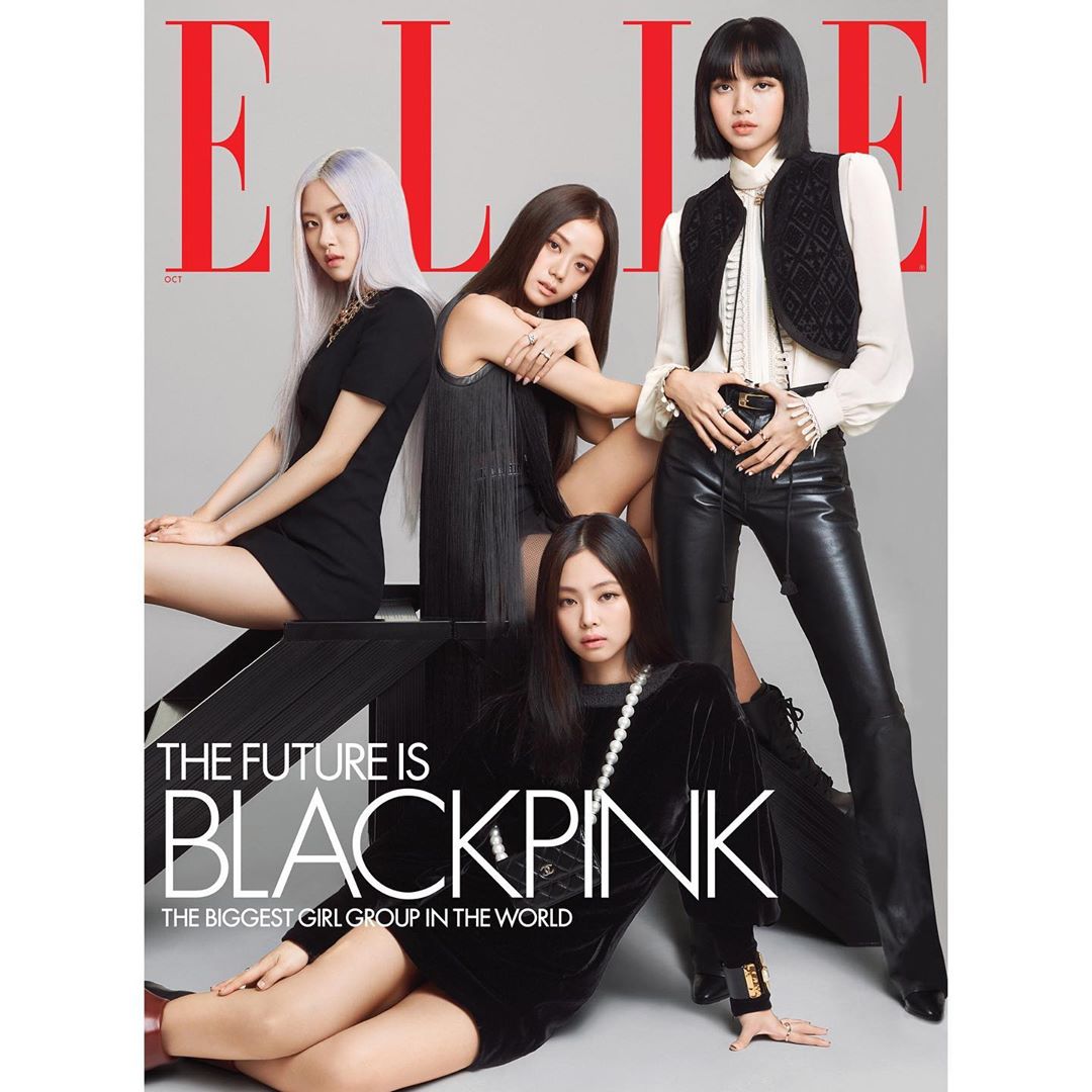 BLACKPINK on the cover of ELLE (US) @elleusa #광고 ⠀ ELLE October 2020:⠀ Editor...