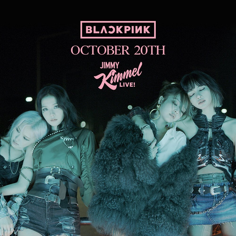 Watch us on @JimmyKimmelLive – tonight on ABC! #BLACKPINKonKIMMEL …