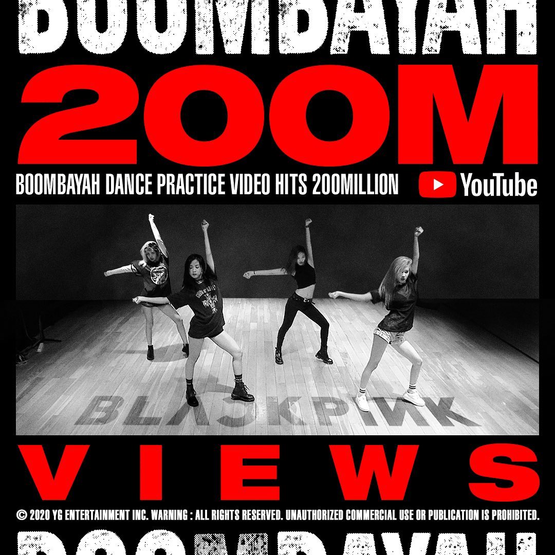 #BLACKPINK #블랙핑크 #BOOMBAYAH #붐바야 #DANCE_PRACTICE #안무영상 #200MILLION #YOUTUBE #YG…