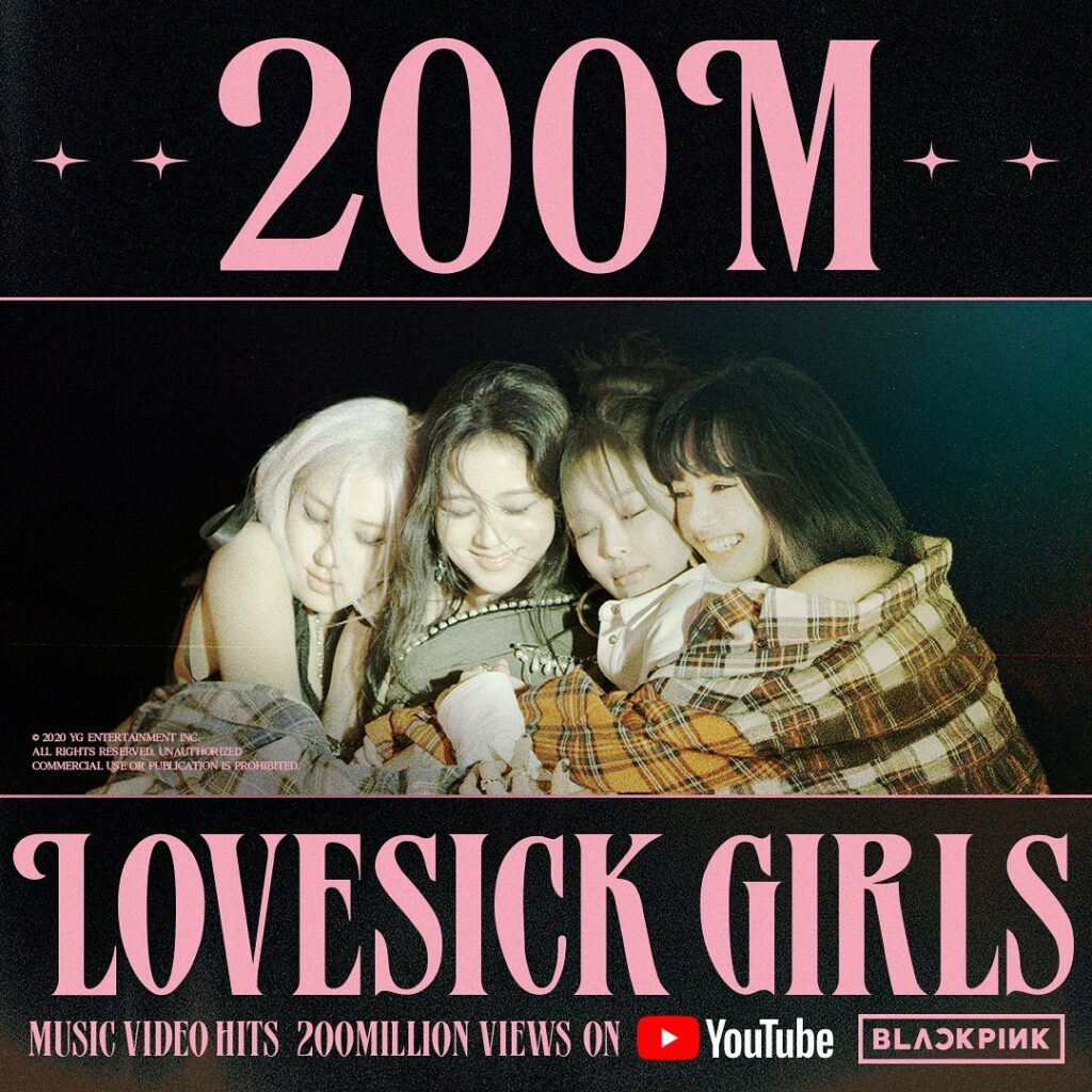 #BLACKPINK #블랙핑크 #LovesickGirls #MV #200MILLION #YOUTUBE #YG…