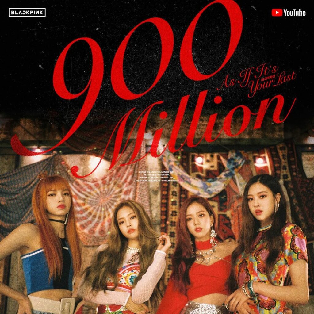 #BLACKPINK #블랙핑크 #ASIFITSYOURLAST #마지막처럼 #MV #900MILLION #YOUTUBE #YG…
