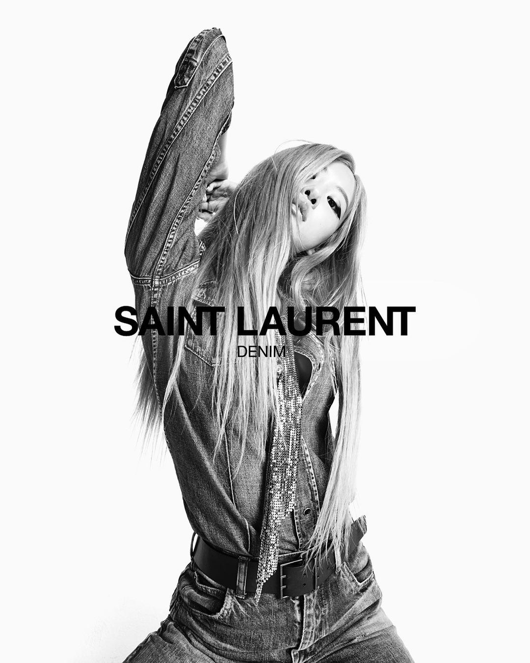 ROSÉ DENIM 
#YSL35 by ANTHONY VACCARELLO PHOTOGRAPHED by @graysorrenti  #YSL #S…