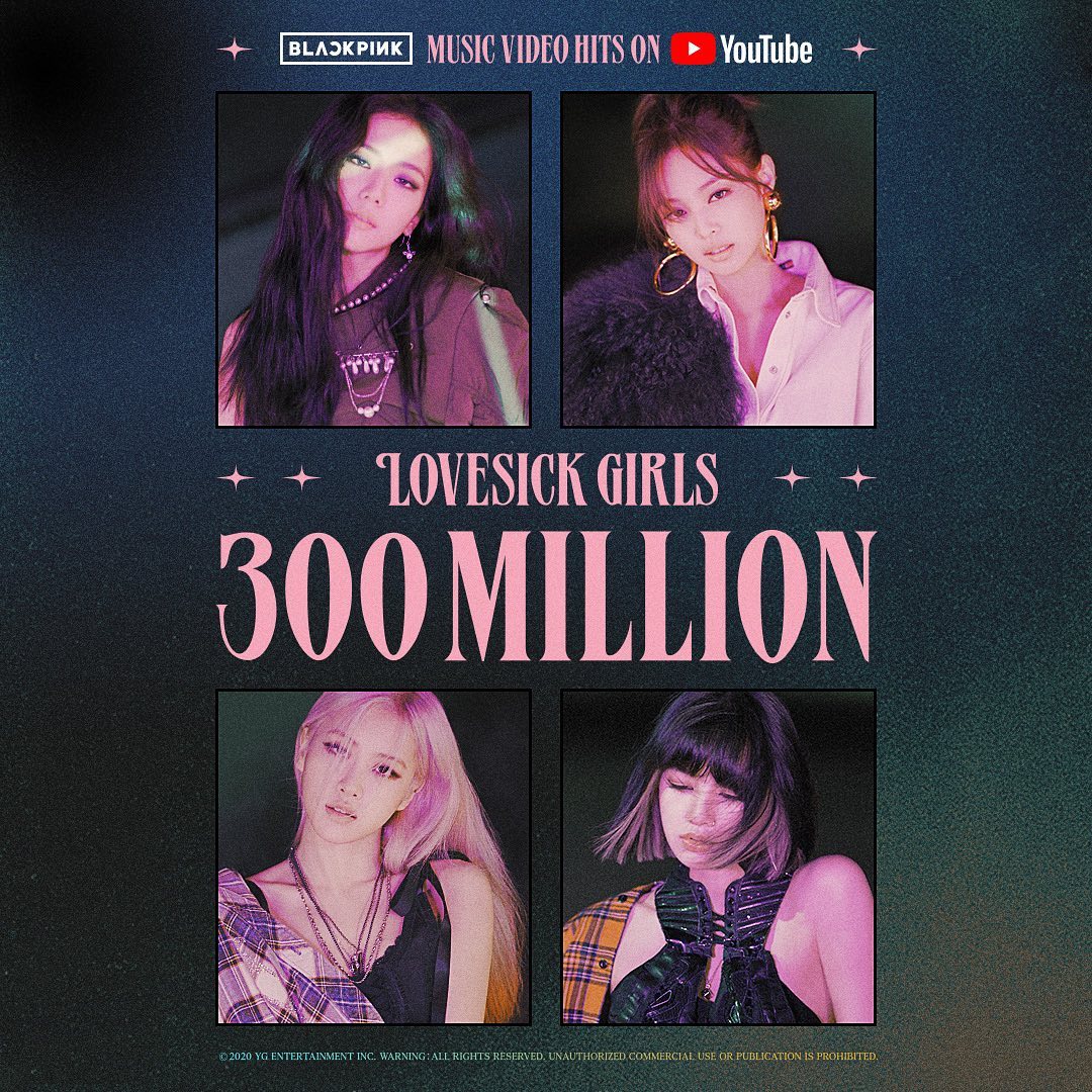 #BLACKPINK #블랙핑크 #LovesickGirls #MV #300MILLION #YOUTUBE #YG…