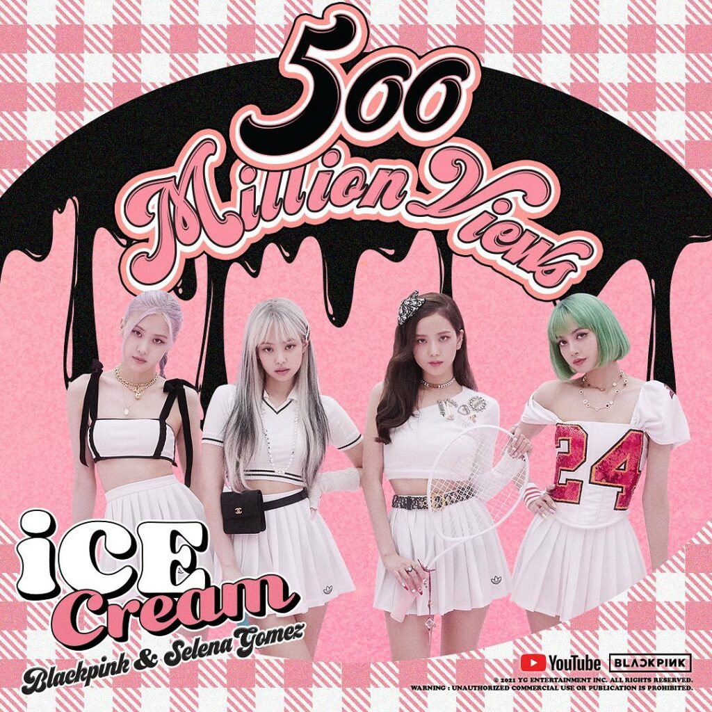 #BLACKPINK #블랙핑크 #SelenaGomez #셀레나고메즈 #IceCream #MV #500MILLION #YOUTUBE #YG…