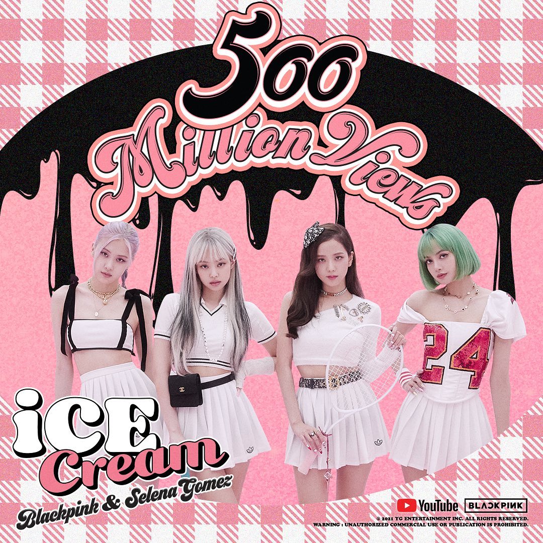 #BLACKPINK #블랙핑크 #SelenaGomez #셀레나고메즈 #IceCream #MV #500MILLION #YOUTUBE #YG…