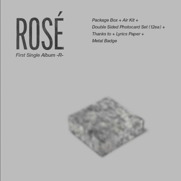 ROSÉ FIRST SINGLE KiT -R- Kit Album includes an Air Kit that is available to...