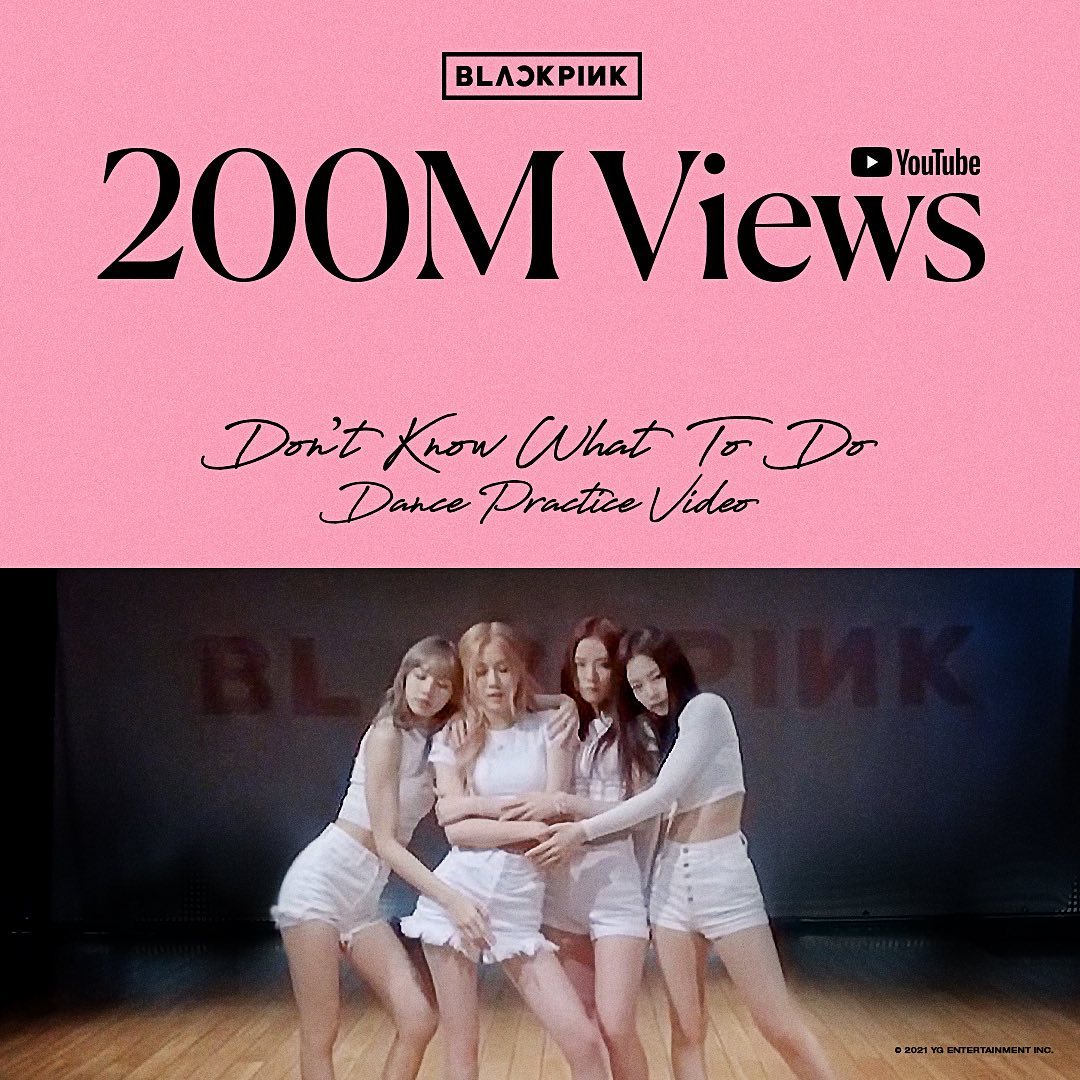 #BLACKPINK #블랙핑크 #DontKnowWhatToDo #DANCE_PRACTICE #안무영상 #200MILLION #YOUTUBE #Y…
