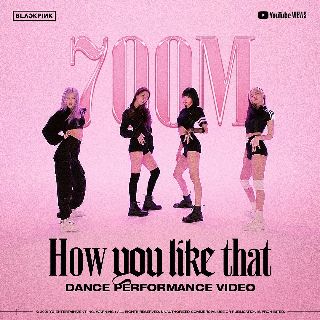 #BLACKPINK #블랙핑크 #HOWYOULIKETHAT #DANCEPERFORMANCE #안무영상 #700MILLION #YOUTUBE #Y…