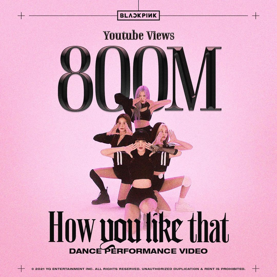 #BLACKPINK #블랙핑크 #HOWYOULIKETHAT #DANCEPERFORMANCE #안무영상 #800MILLION #YOUTUBE #Y…