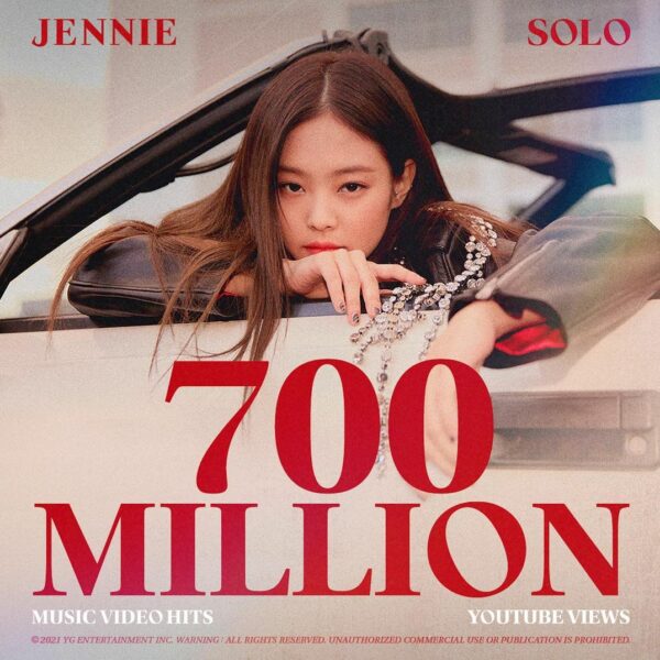 #JENNIE #제니 #BLACKPINK #블랙핑크  #SOLO #MV #700MILLION #YOUTUBE #YG…