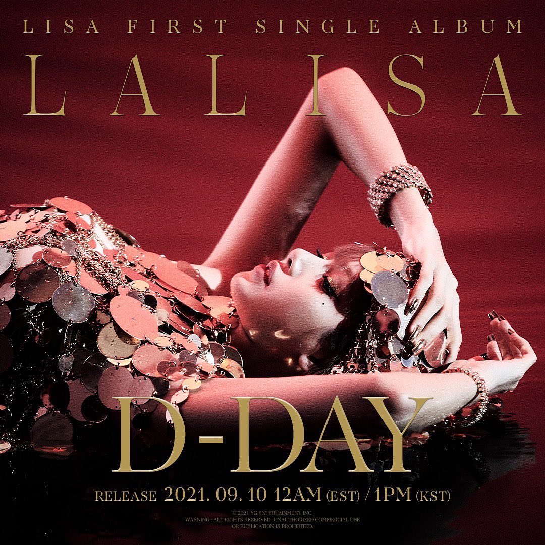LISA – FIRST SINGLE ALBUM LALISA D-DAY POSTER  #LISA #리사 #BLACKPINK #블랙핑크 #FIRST…