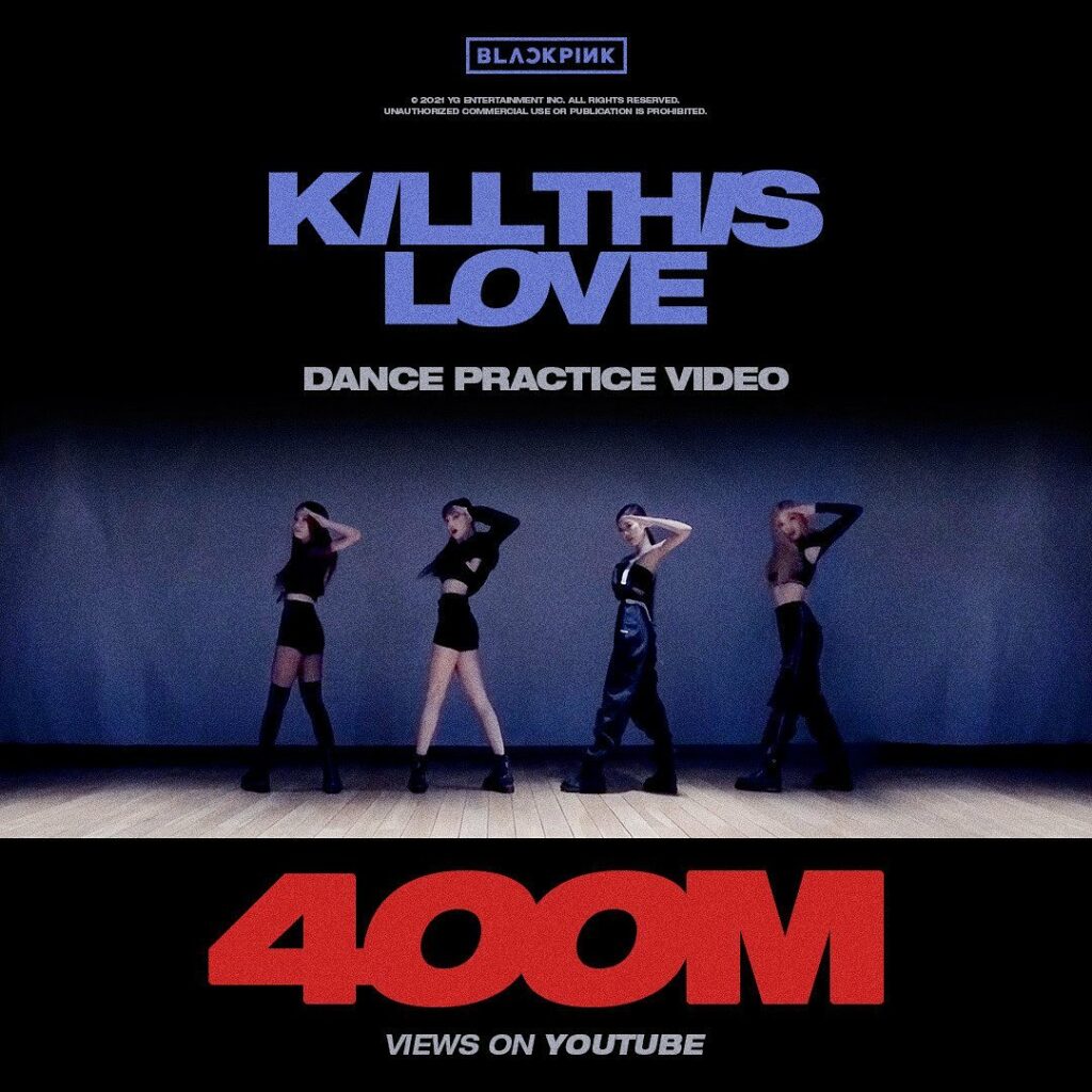 #BLACKPINK #블랙핑크 #KILLTHISLOVE #DANCE_PRACTICE #안무영상 #400MILLION #YOUTUBE #YG…