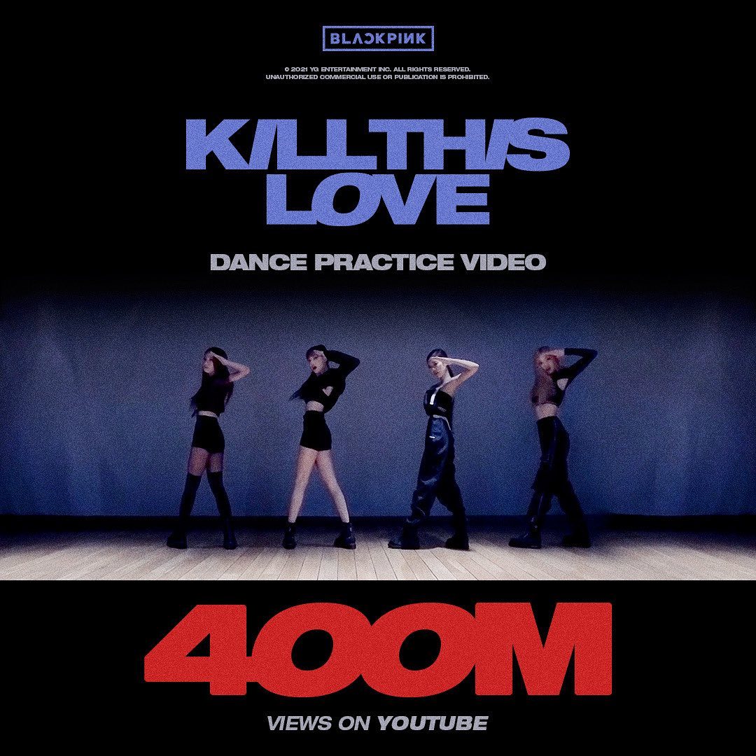 #BLACKPINK #블랙핑크 #KILLTHISLOVE #DANCE_PRACTICE #안무영상 #400MILLION #YOUTUBE #YG…