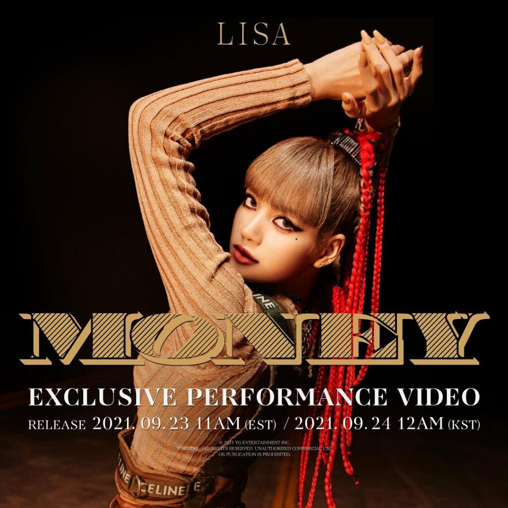 LISA – ‘MONEY’ EXCLUSIVE PERFORMANCE VIDEO TEASER POSTER

#LISA #리사 #BLACKPINK #…