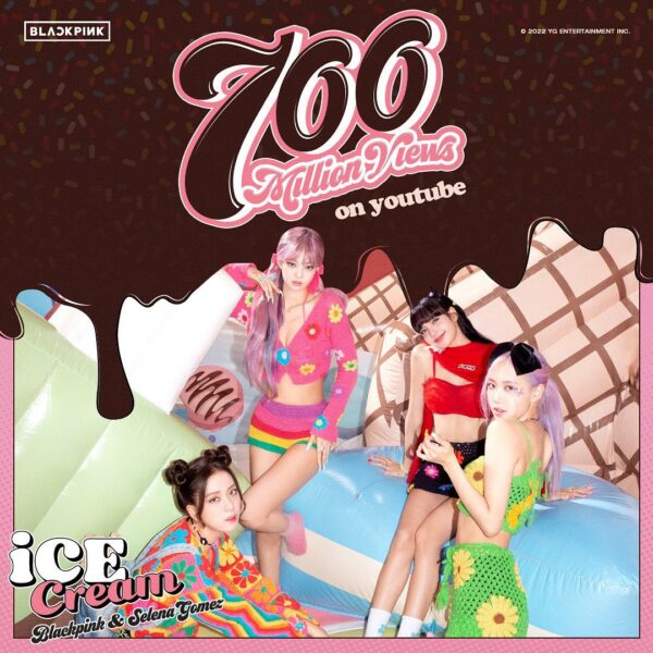 #BLACKPINK #블랙핑크 #SelenaGomez #셀레나고메즈 #IceCream #MV #700MILLION #YOUTUBE #YG…