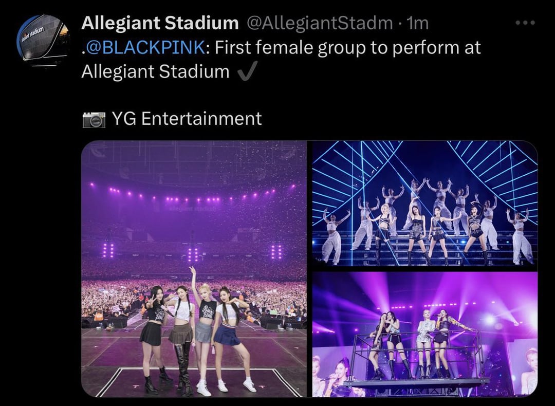 230823 Allegiant Stadium X Update w/ BLACKPINK