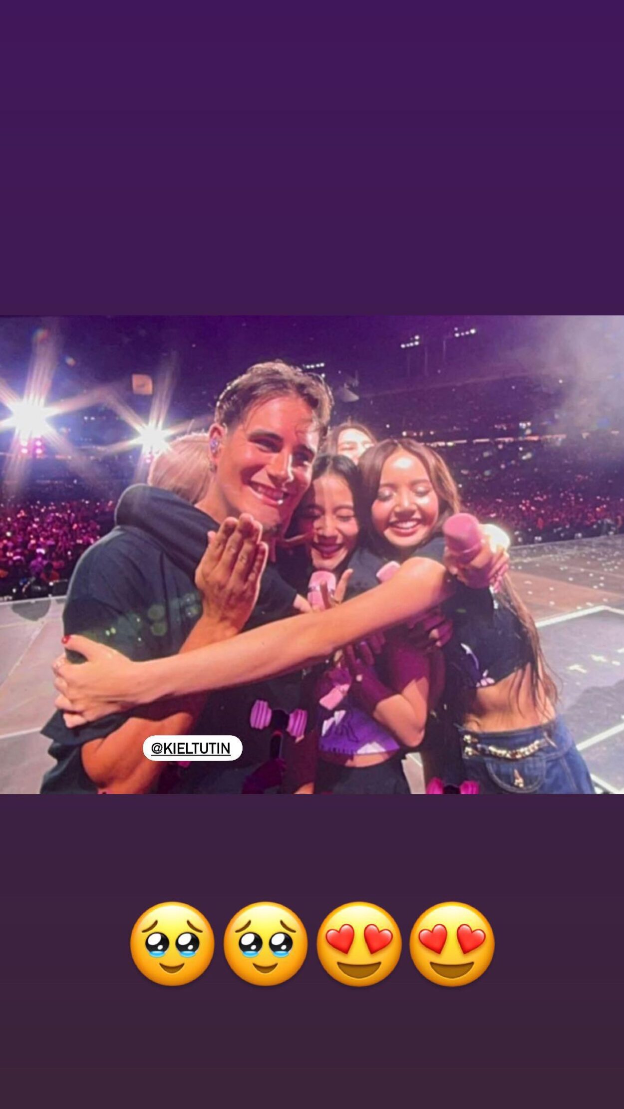 230827 carlflavell IG Story Update w/ BLACKPINK & Kiel Tutin