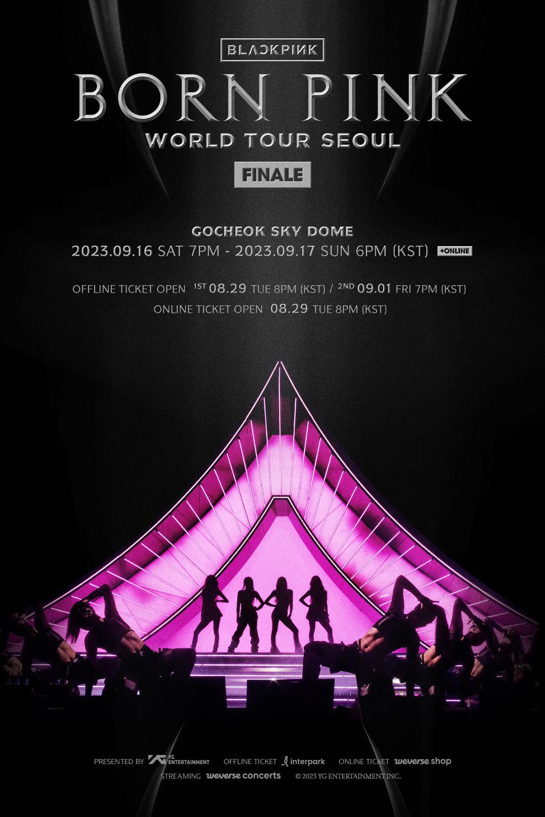 230824 BLACKPINK WORLD TOUR [BORN PINK] FINALE IN SEOUL POSTER #2