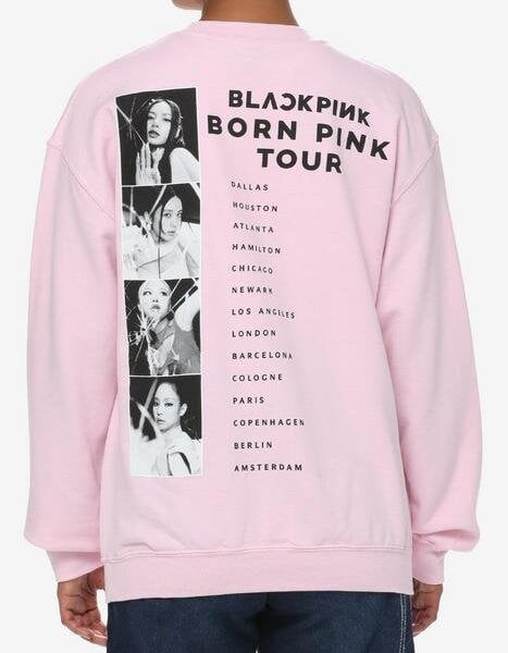 230821 BLACKPINK Born Pink Tour Girls Sweatshirt | Hot Topic