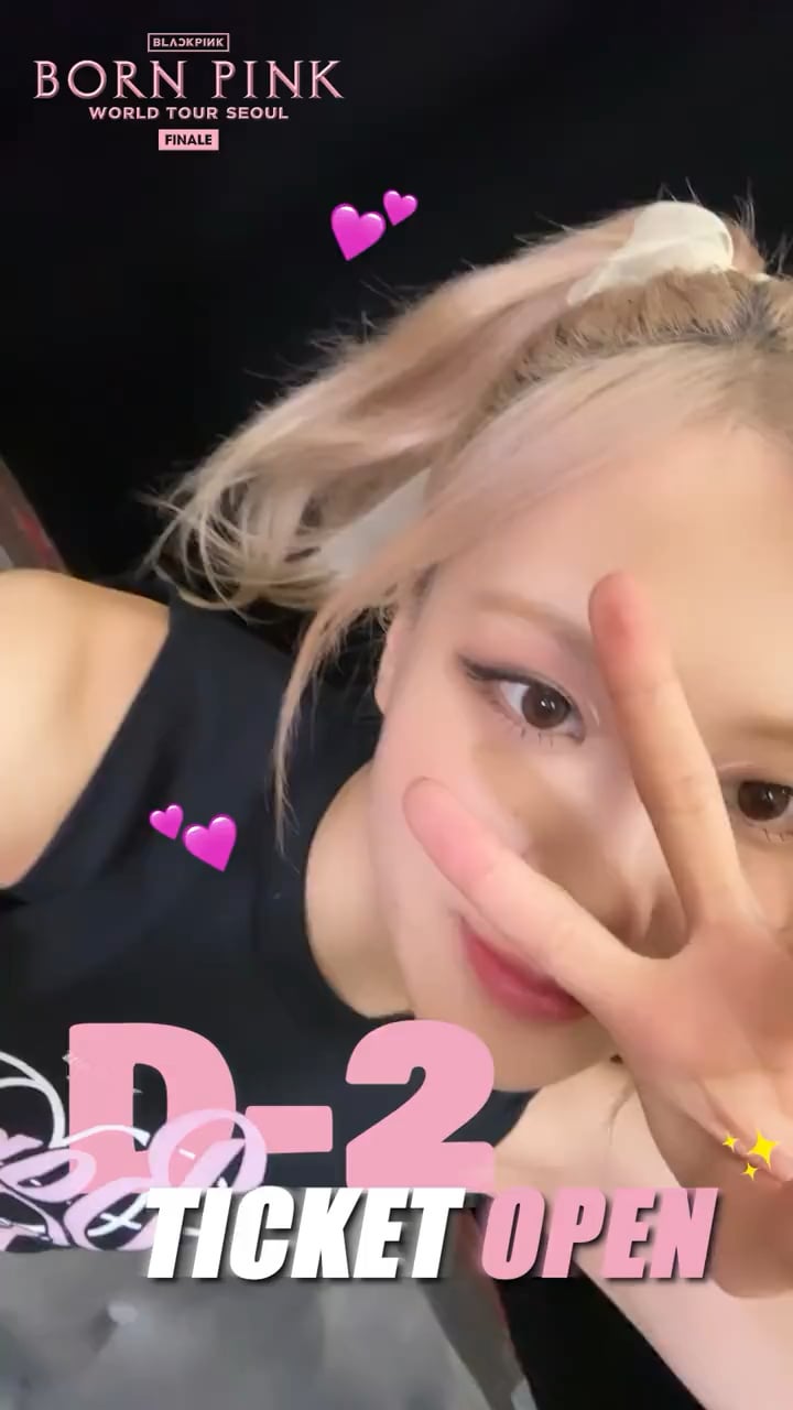 230827 BLACKPINK WORLD TOUR [BORN PINK] FINALE IN SEOUL TICKET OPEN D-2