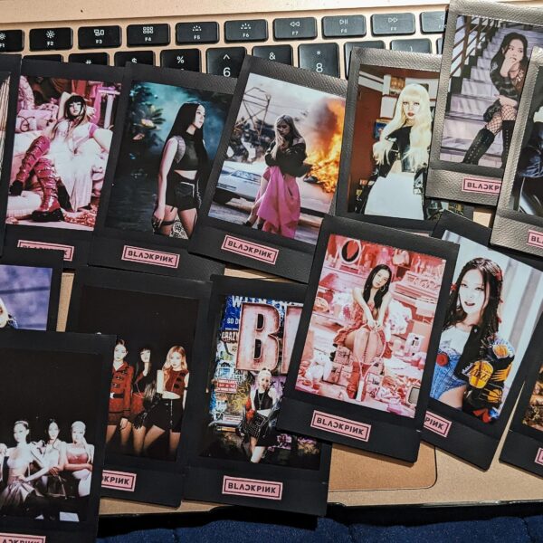 230825 DIY polaroids I'm making to give out at Dodgers Stadium 😁