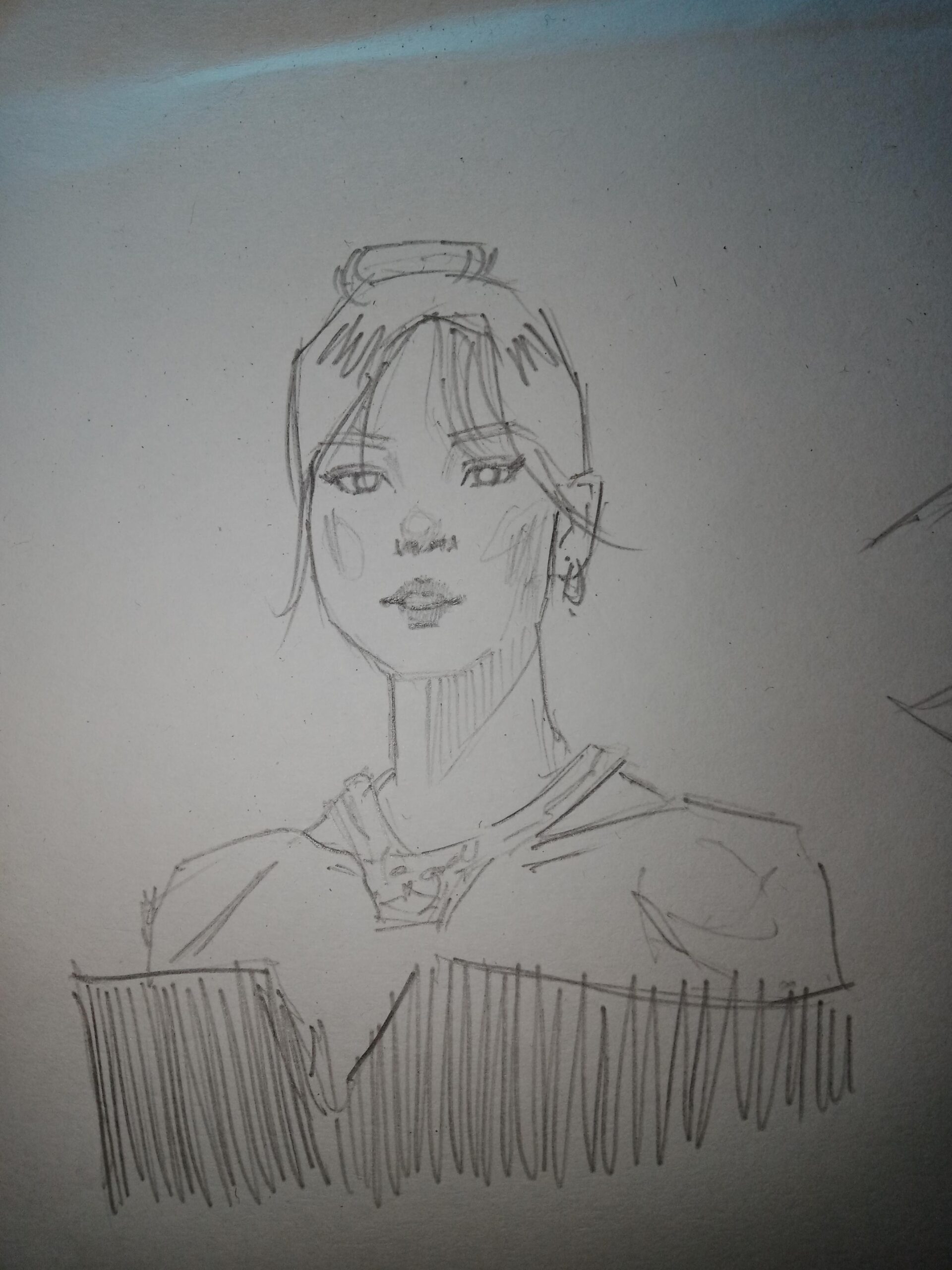 lisa , late night sketching