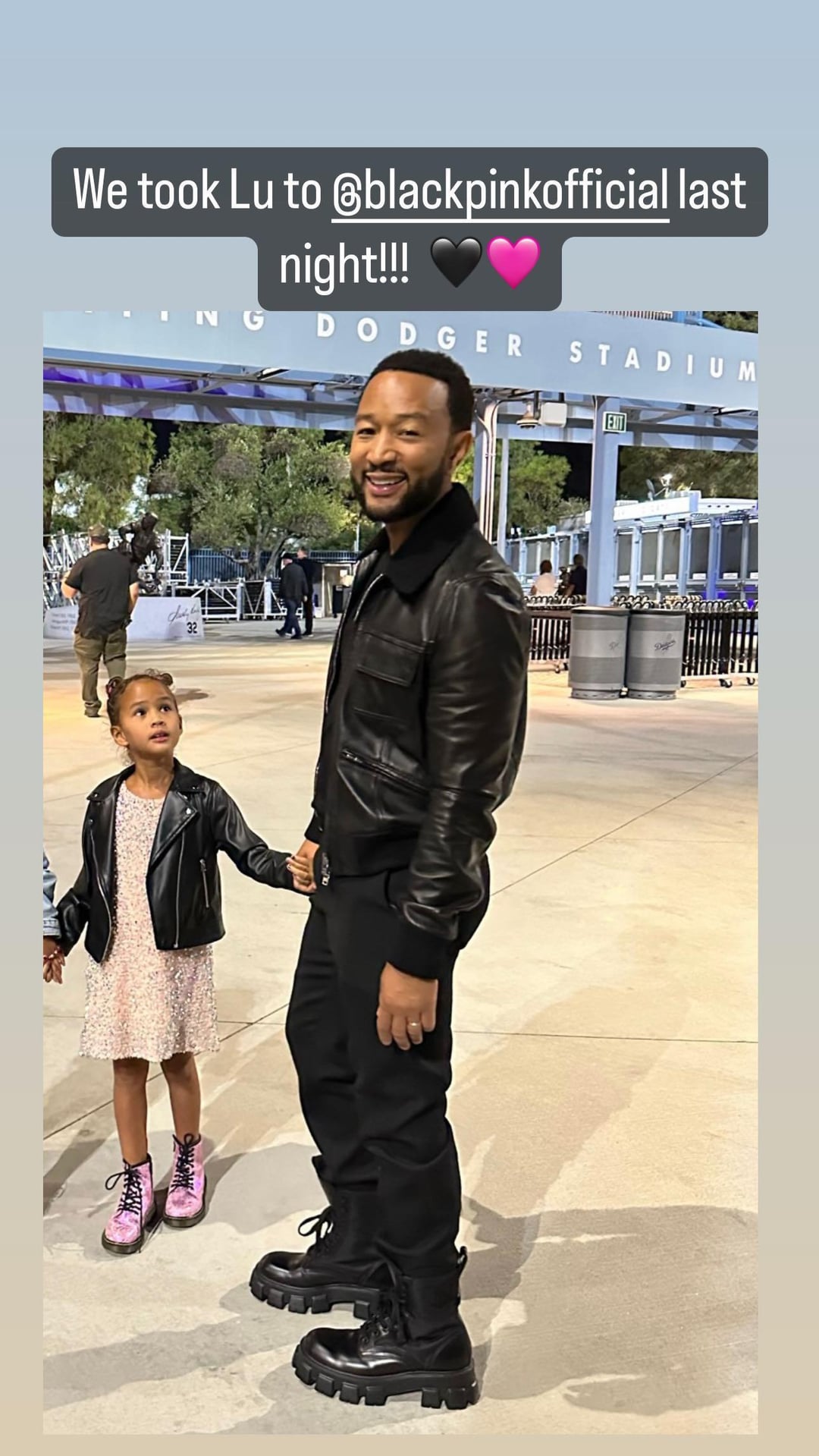 230828 johnlegend IG Story Update w/ BLACKPINK