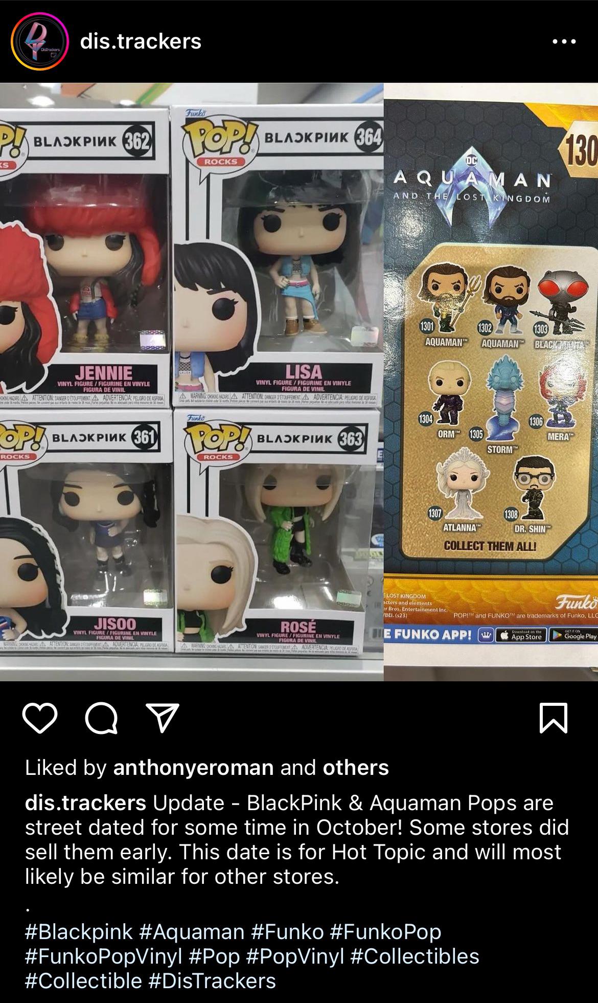 230925 BLACKPINK Funko Pops street dated for October release
