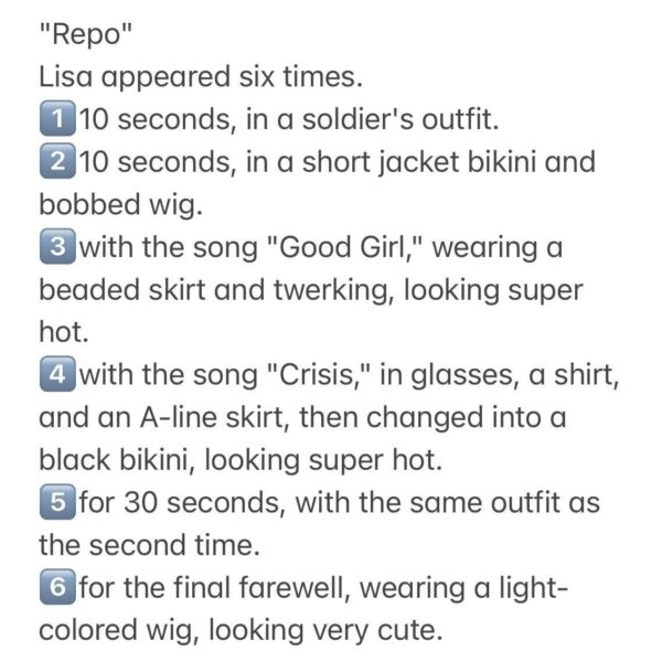 230928 Lisa @ Crazy Horse Paris Show