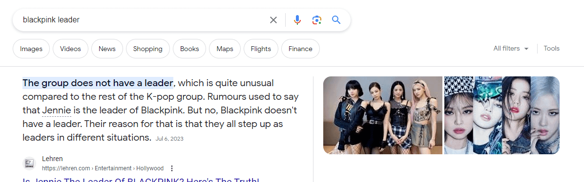 Bro this whole time I thought Jisoo was the leader of BP. Childhood ruined!!! (I'm not a huge Blink so cut me some slack pls)