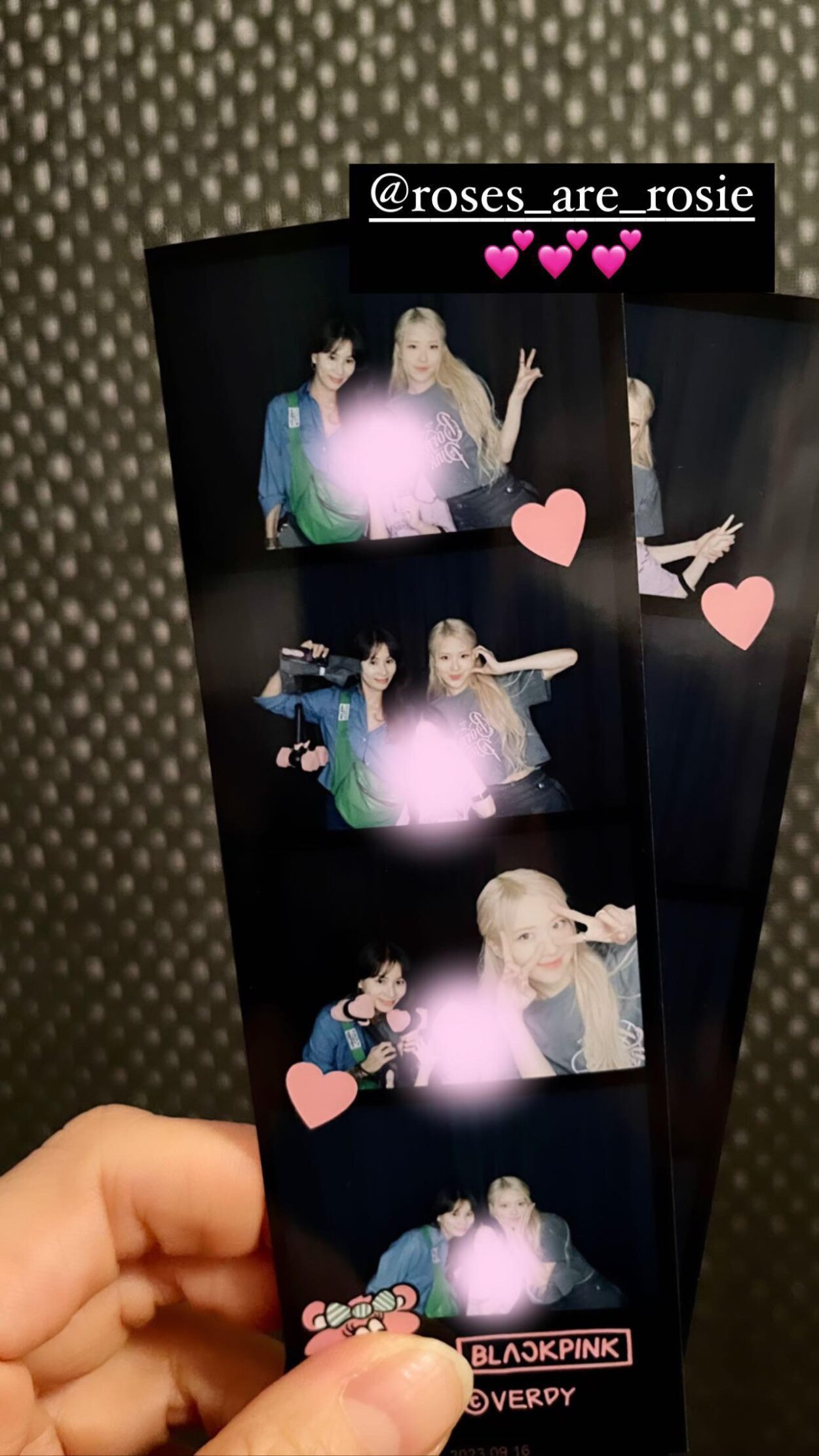 230917 kosoyoung_official IG Story Update w/ Rosé