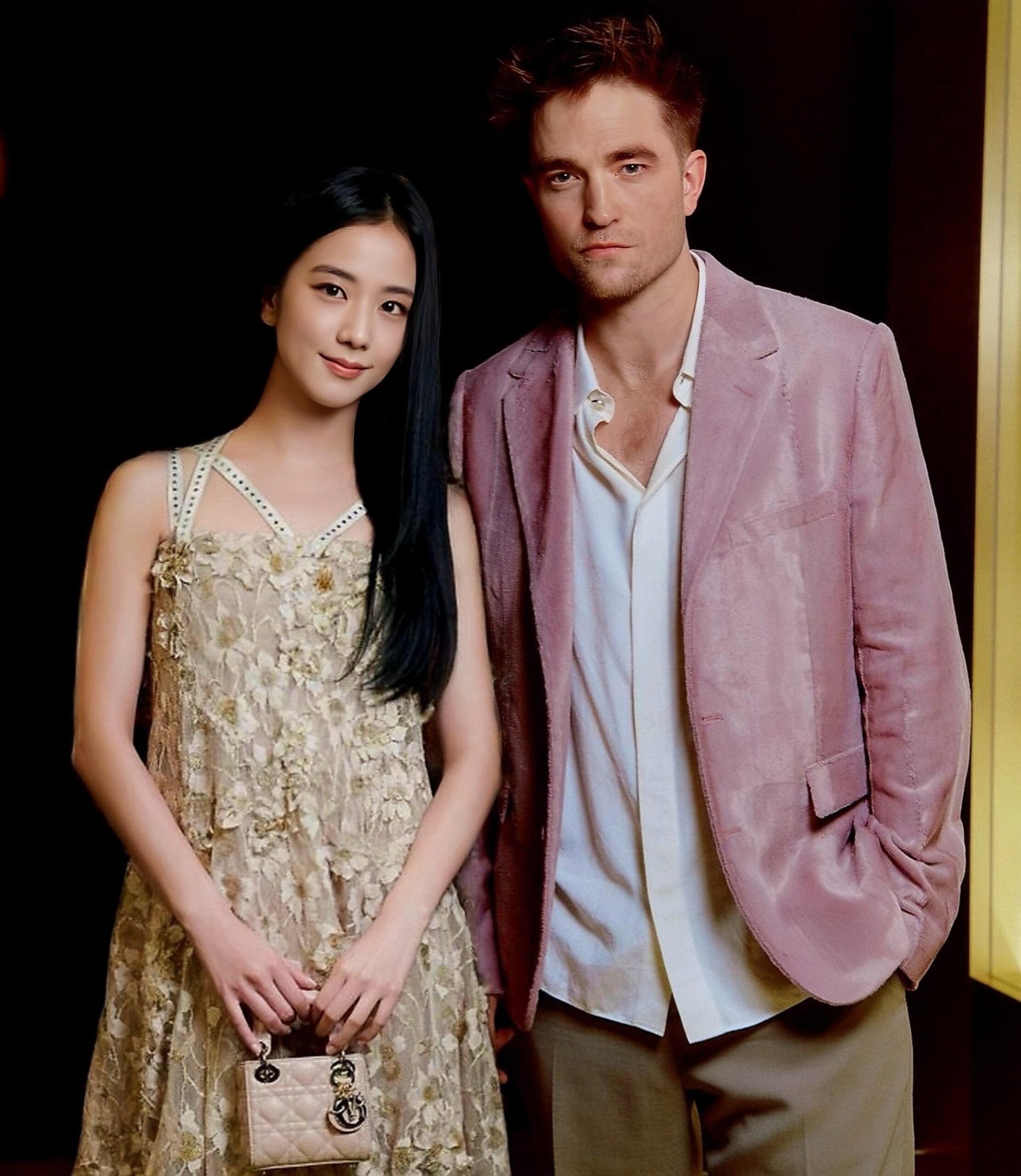 231007 Jisoo @ DIOR J'ADORE event in Paris w/ Robert Pattinson