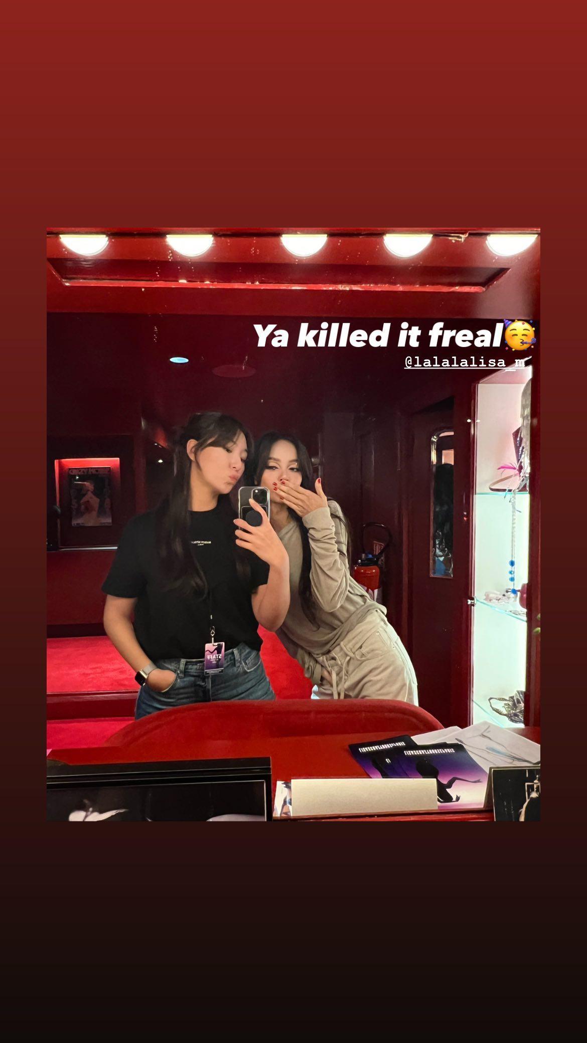 231006 heyalic_e IG Story Update w/ Lisa
