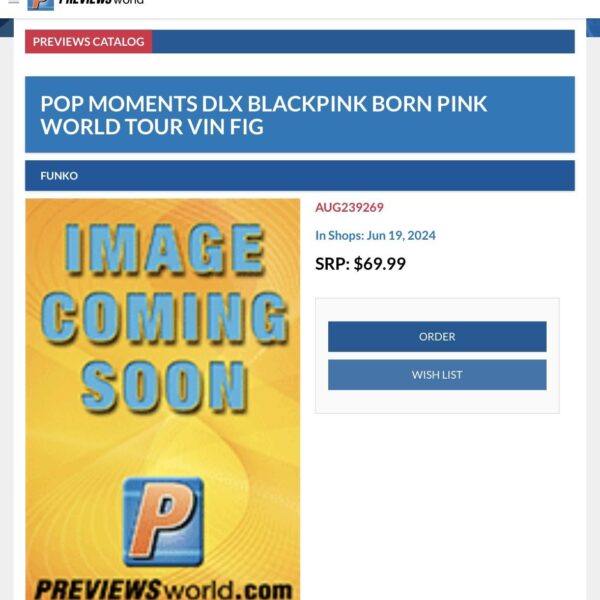 231013 BLACKPINK x Funko Pop! Moments Deluxe BLACKPINK World Tour [BORN PINK] Vinyl Figures Coming Soon