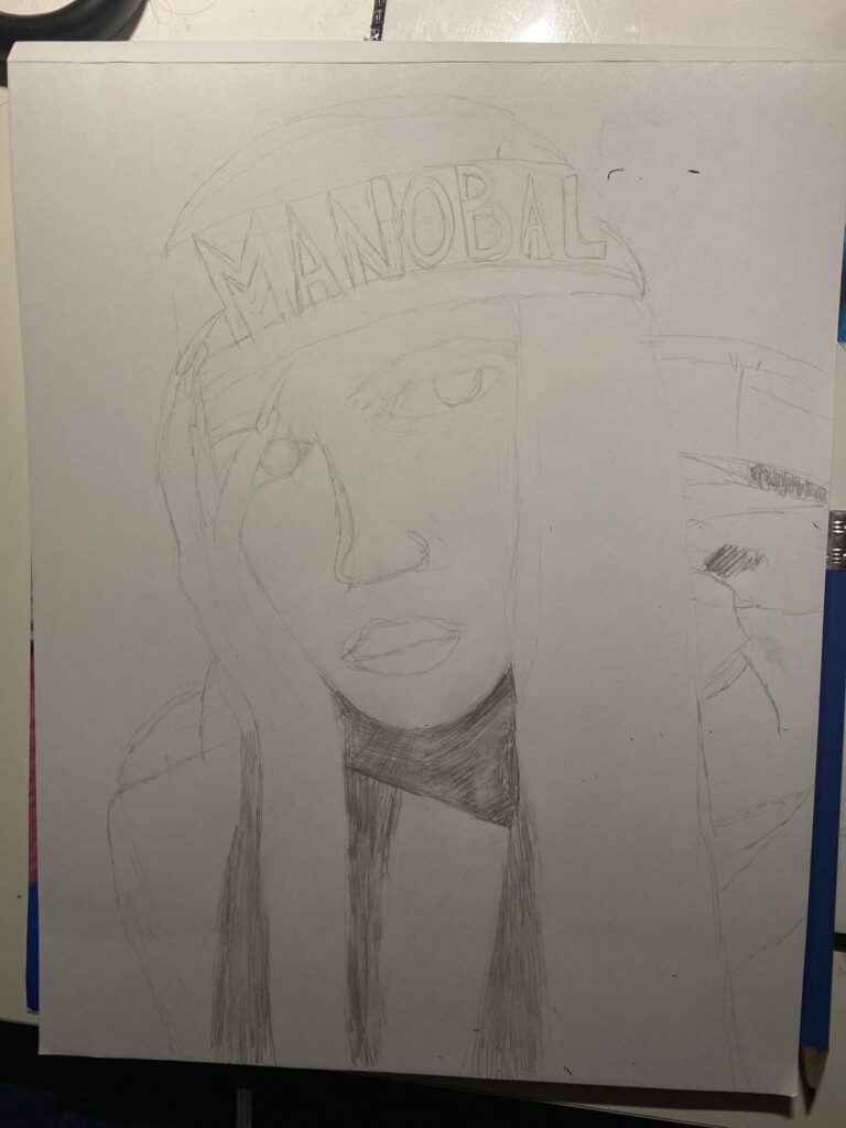 Pls rate my Lalisa drawing (ik it’s not good but I tried)