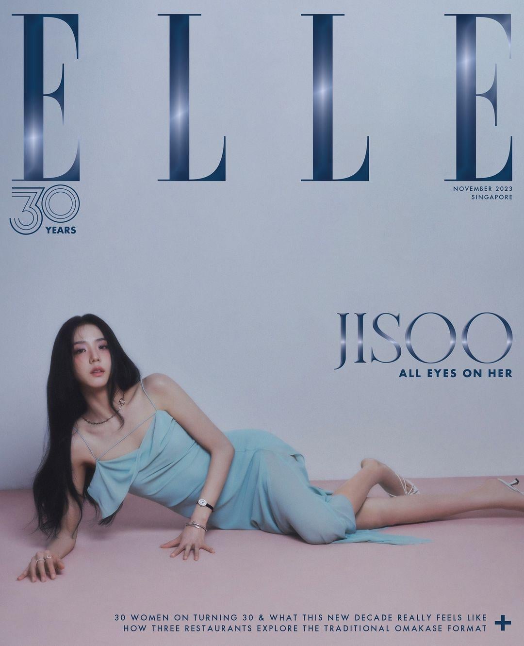 231102 Jisoo for ELLE Singapore November 2023 Issue