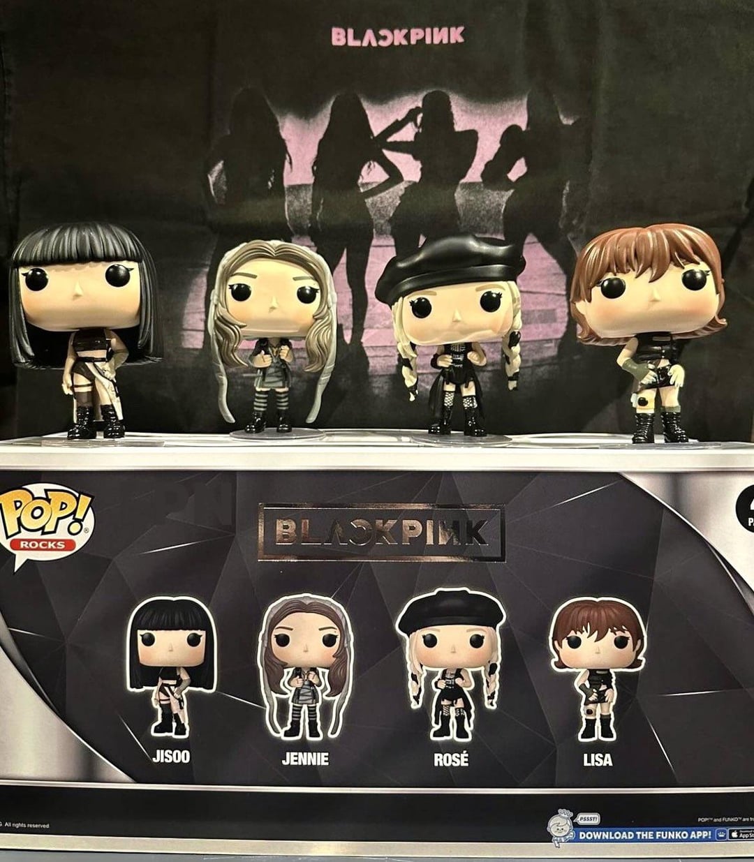 231207 BLACKPINK x Funko Pop! Rocks | Pink Venom 4-pack Hot Topic Exclusive