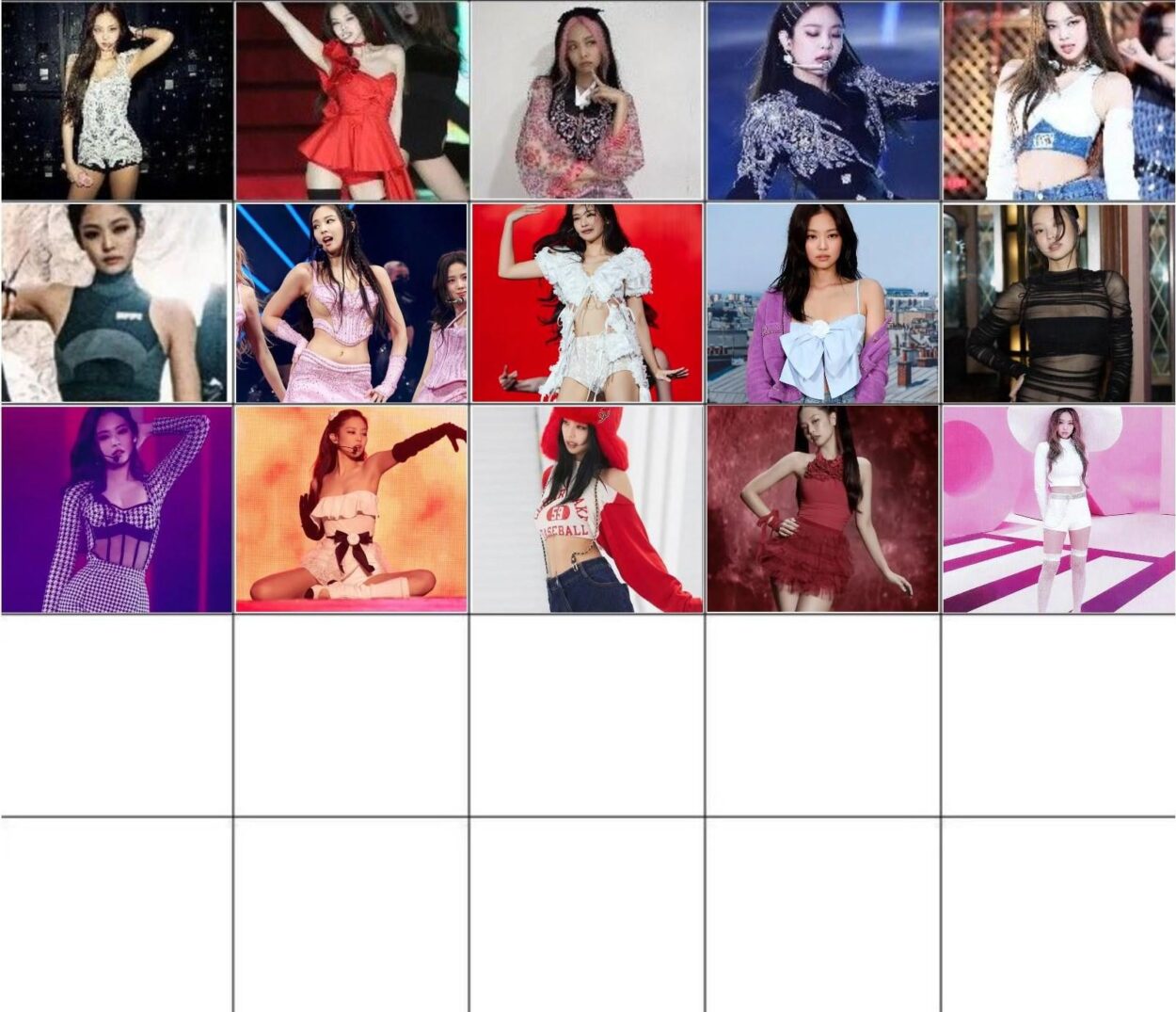 Top 25 Jennie outfit's of all time. 5 most upvoted comments will get a place.