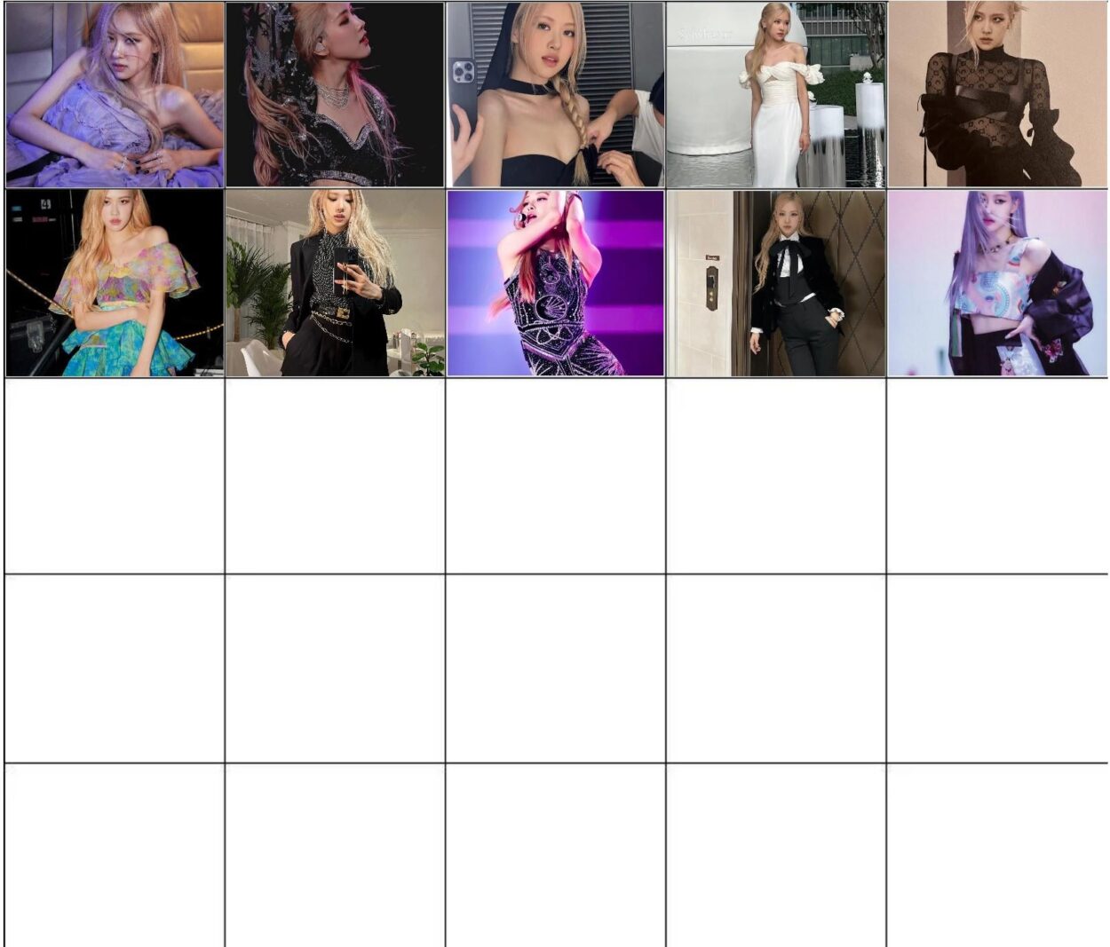 Top 25 Rosé outfit's of all time. 5 most upvoted comments will get a place.