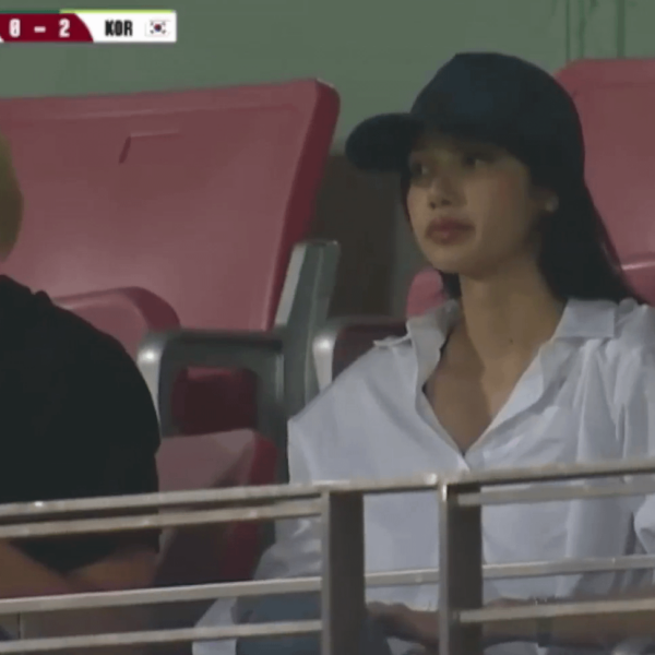 240326 Lisa in attendance at the 2026 FIFA World Cup qualification match between South Korea national football team vs Thailand