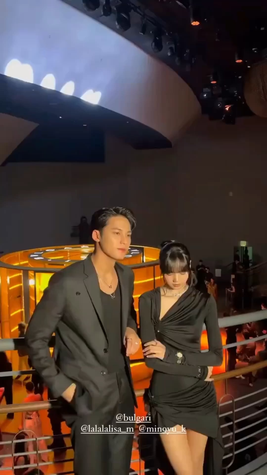 240314 mingyu_k406 IG story update w/Lisa