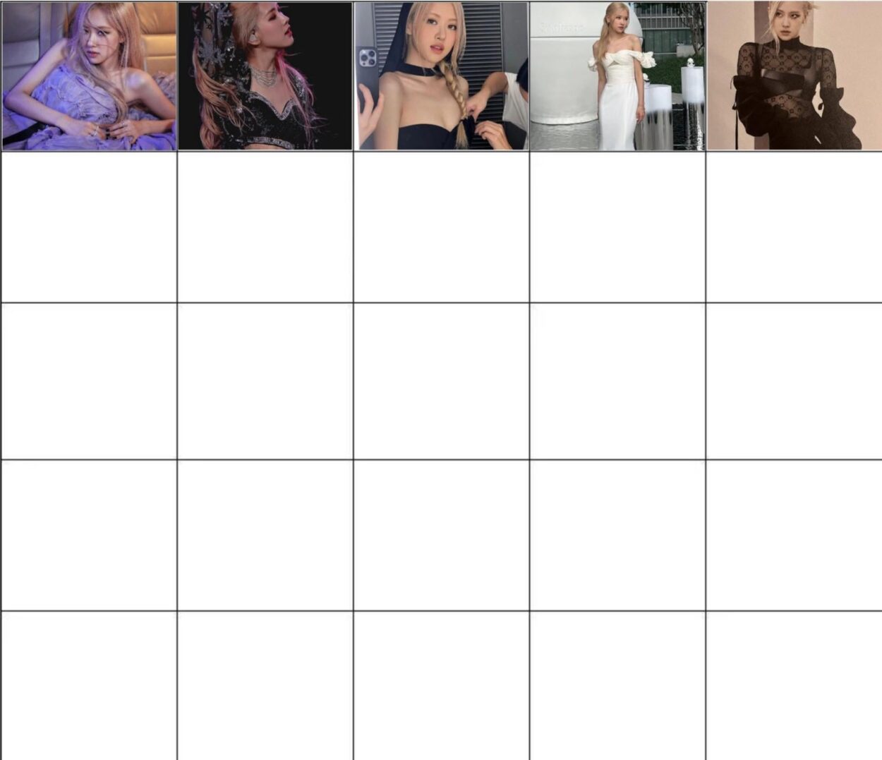 Top 25 Rosé outfit's of all time. 5 most upvoted comments will get a place.