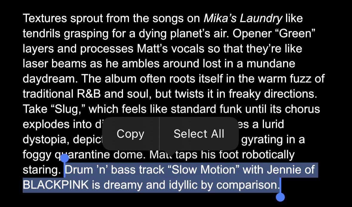 240304 RCA Music's press release confirms that the collaboration song from Mart Champion's new album, featuring Jennie, is titled 'Slow Motion’
