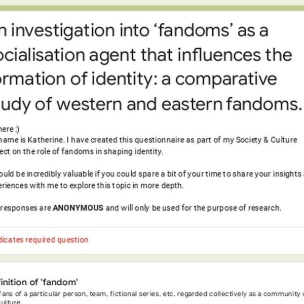 fandom survey/questionaire *for blinks*