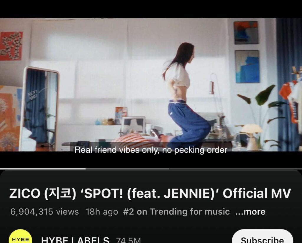 230427 SPOT! ZICO FT. JENNIE