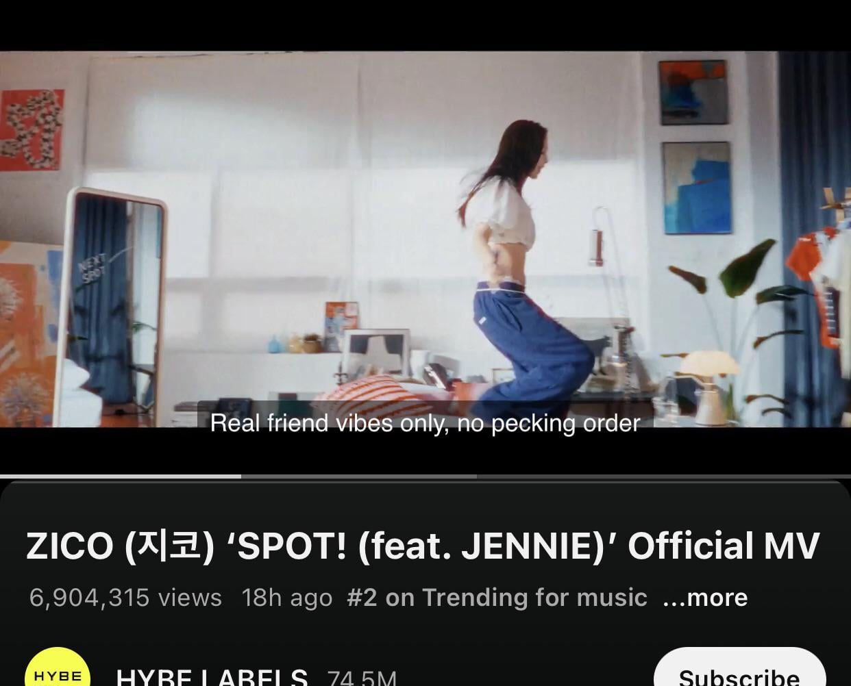 230427 SPOT! ZICO FT. JENNIE